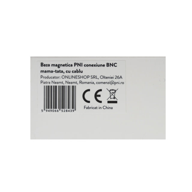 Baza magnetica PNI conexiune BNC mama-tata, 55 mm, cablu 3 metri