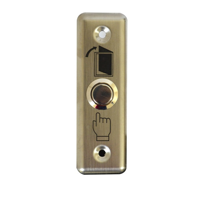 Buton de acces incastrabil SilverCloud PB303, contact iesire NO/COM, max. 12V/24V 3A, otel inoxidabil
