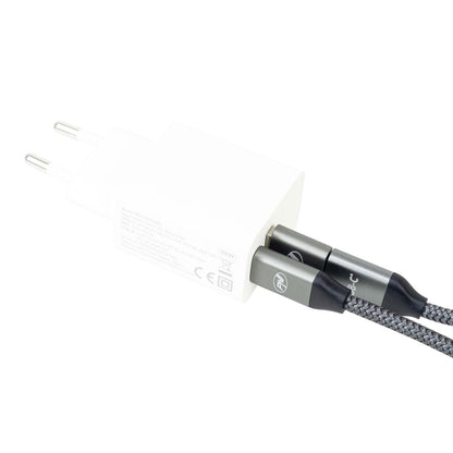 Cablu date si incarcare PNI CD600 USB Type-C la Type-C 60W + adaptor USB Type-C la USB-A, lungime 1m
