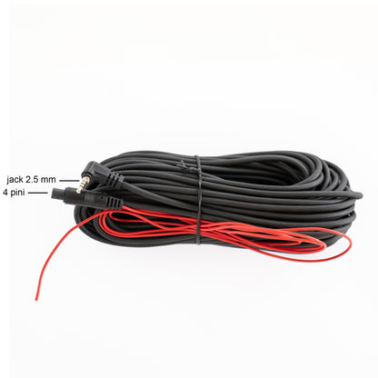 Cablu de prelungire PNI lungime 15m pentru camere de mers inapoi, 4 pini, jack 2.5 mm