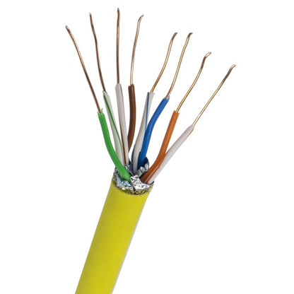 Cablu la metru S/FTP CAT7 PNI SF07 10Gbps, 1000MHz, pentru internet si sisteme de supraveghere, cupru