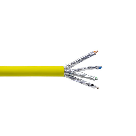 Cablu S/FTP CAT7 PNI SF07, 10Gbps, 1000MHz, pentru internet si sisteme de supraveghere, rola 305m, cupru