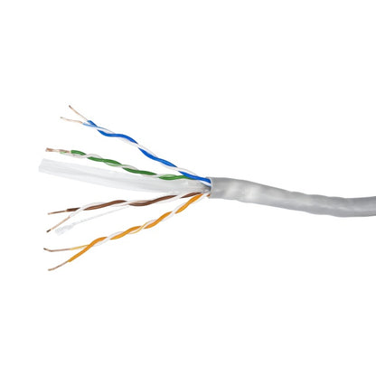 Cablu UTP CAT6 PNI CU657 la metru, cu 4 perechi de fire torsadate din Cupru 0.57 mm, pentru internet si sisteme de supraveghere