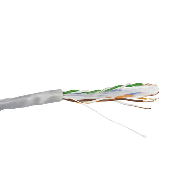 Cablu UTP CAT6 PNI CU657 la metru, cu 4 perechi de fire torsadate din Cupru 0.57 mm, pentru internet si sisteme de supraveghere