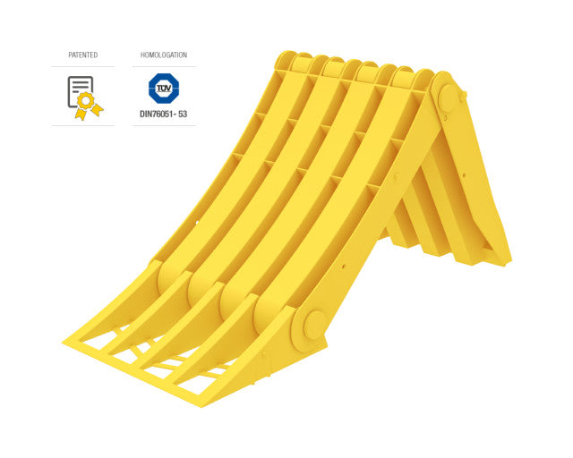 CALA BLOCARE ROATA PLIABILA - E53 (roti R22,5) - cu insertie metalica