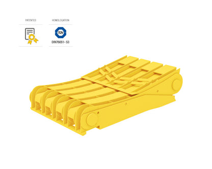 CALA BLOCARE ROATA PLIABILA - E53 (roti R22,5) - cu insertie metalica