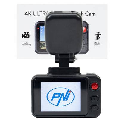 Camera auto DVR PNI Voyager S2500 WiFi, 4K UHD, ecran 2 inch, inregistrare ciclica, monitorizare parcare, detectie miscare, inregistrare video si audio, alimentare 12V/24V