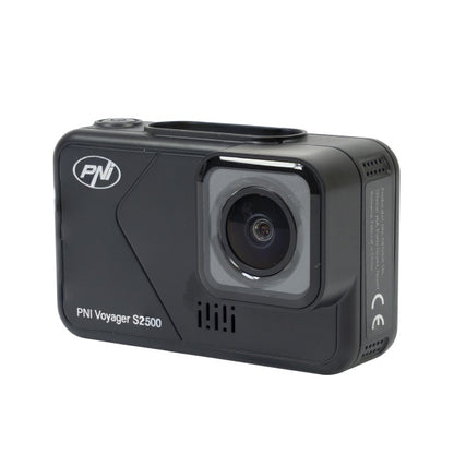 Camera auto DVR PNI Voyager S2500 WiFi, 4K UHD, ecran 2 inch, inregistrare ciclica, monitorizare parcare, detectie miscare, inregistrare video si audio, alimentare 12V/24V
