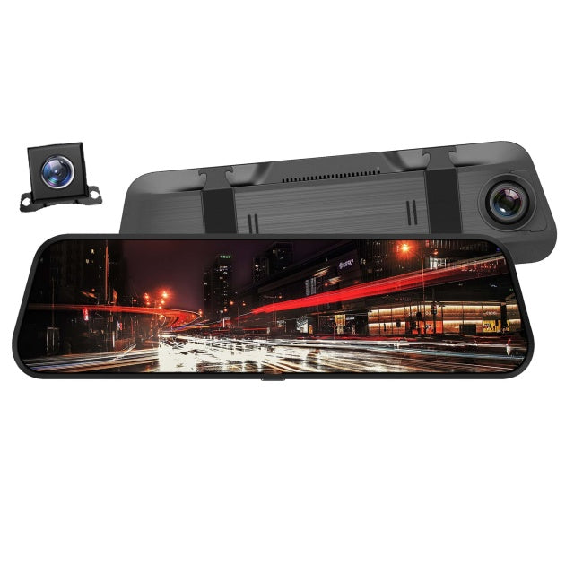 Camera auto DVR PNI Voyager S2800 UHD 4K 170° incorporata in oglinda retrovizoare, 9.66 inch, touchscreen IPS, monitorizare parcare, G-Sensor, slot card micro SD, USB-C, functie GPS, Wi-Fi, control di