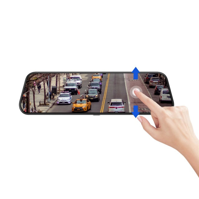 Camera auto DVR PNI Voyager S2800 UHD 4K 170° incorporata in oglinda retrovizoare, 9.66 inch, touchscreen IPS, monitorizare parcare, G-Sensor, slot card micro SD, USB-C, functie GPS, Wi-Fi, control di