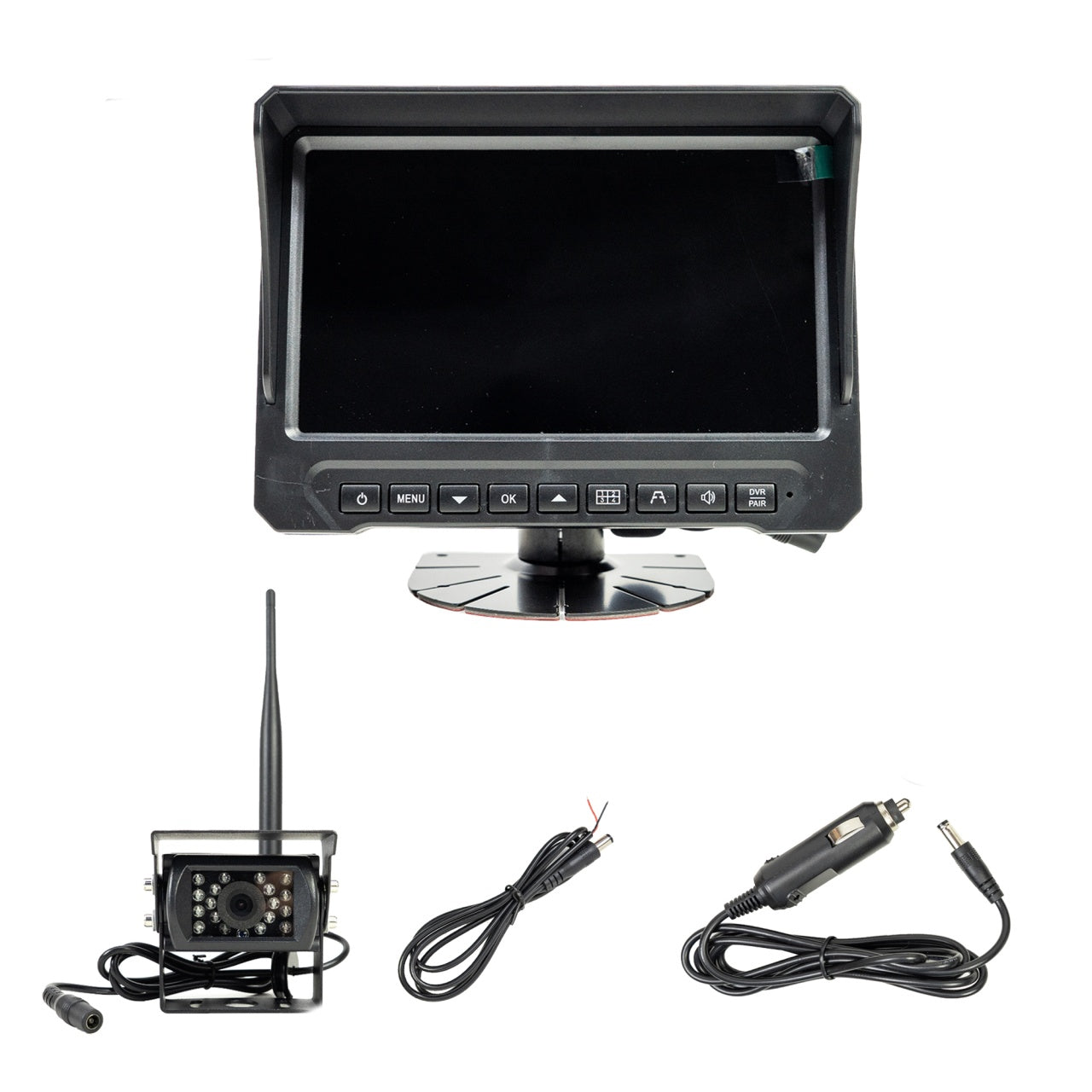 Camera de mers inapoi si monitor LCD wireless PNI TRK501 cu functie DVR, slot card micro SD, LED-uri IR, pentru camion
