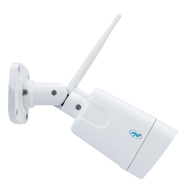 Camera supraveghere video PNI House IP55 5MP wireless cu IP, stand-alone, de exterior si interior si slot microSD, mod noapte