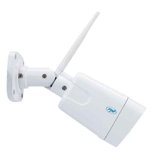 Camera supraveghere video PNI House IP55 5MP wireless cu IP, stand-alone, de exterior si interior si slot microSD, mod noapte