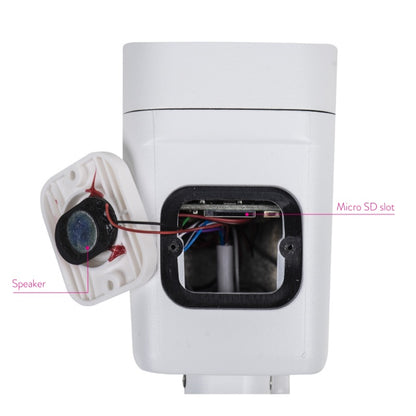 Camera supraveghere video PNI House IP55 5MP wireless cu IP, stand-alone, de exterior si interior si slot microSD, mod noapte