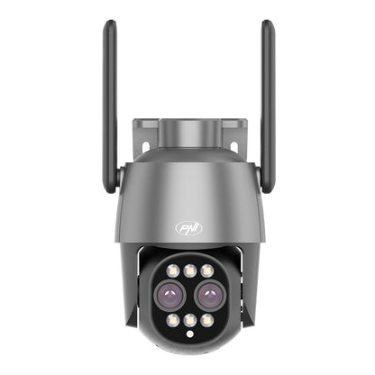Camera supraveghere video PNI House IP574 cu Wi-Fi, PTZ, dual lens 4MP + 4MP, zoom optic 10X, IP65