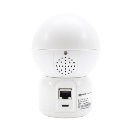 Camera supraveghere video PNI IP390T 1080P cu PTZ WiFi H264+ suporta microSD 128GB, Night Vision, aplicatia Tuya, P2P, Android, iOS, pentru interior, rotire dupa miscare, alarma la miscare