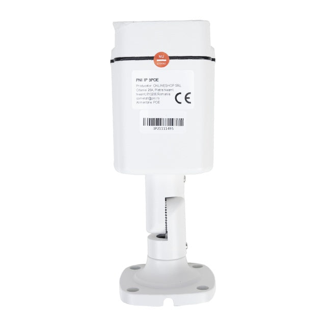 Camera supraveghere video PNI IP3POE cu IP, 3MP, de exterior IP66, microfon incorporat, compatibila cu sistemul de supraveghere POE PNI House IPMAX POE 3 si PNI House IPMAX POE 3LR
