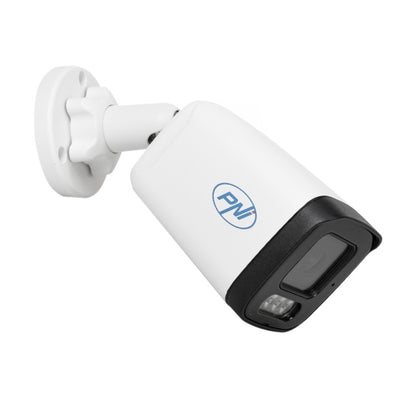 Camera supraveghere video PNI IP515J POE, bullet 5MP, 2.8mm, pentru exterior, audio bidirectional, alb