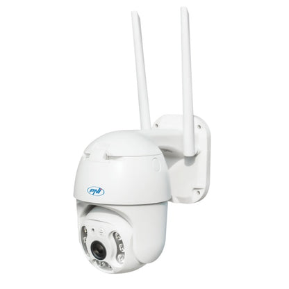 Camera supraveghere video PNI IP65 live PTZ 5MP, GSM 4G, slot card micro SD, detectie miscare, detectie silueta umana, de exterior IP66, LED-uri IR si LED-uri albe