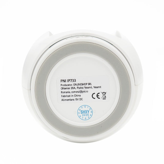 Camera supraveghere video PNI IP733 3MP, audio si video bidirectional, cu buton apelare prin Bluetooth, ecran, functie baby monitor