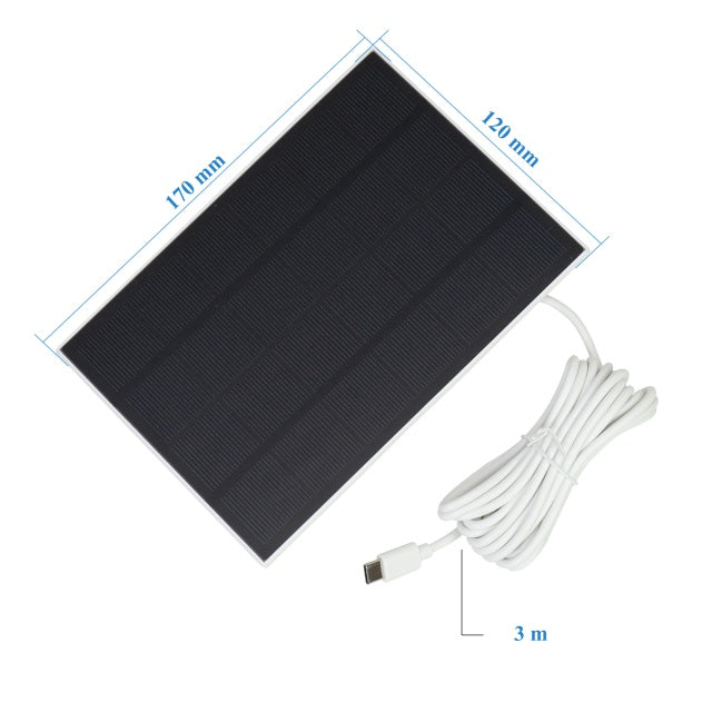 Camera supraveghere video PNI IP774 4MP, panou solar 3W, acumulator 4000mAh incorporat, detectie miscare, slot card micro SD, vizibilitate nocturna, audio bidirectional
