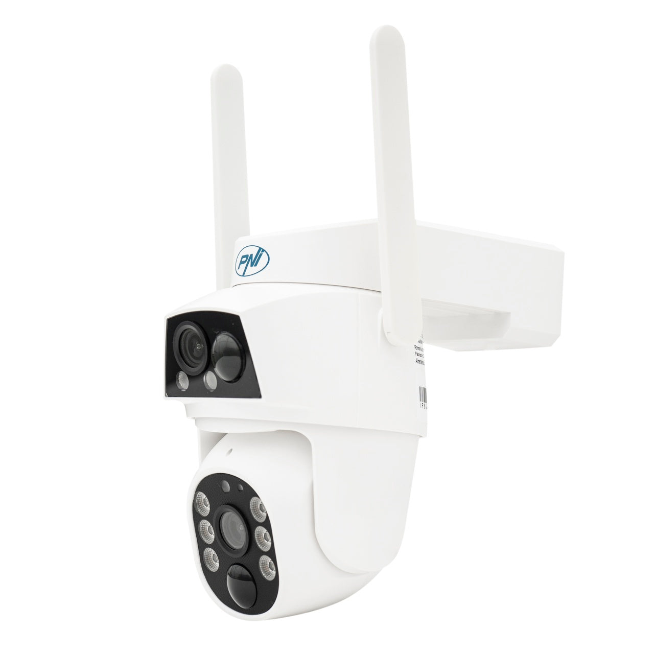 Camera supraveghere video PNI IP794 cu Wi-Fi, PTZ, dual lens 2MP + 2MP, panou solar 5.5W, acumulator bloc 8000mAh
