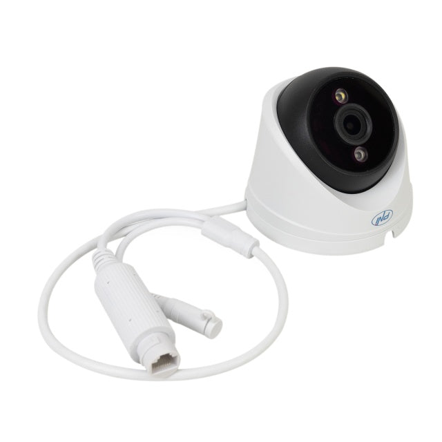 Camera supraveghere video PNI IP808J, POE, 8MP, black light, lentila 2.8mm, pentru exterior, alb
