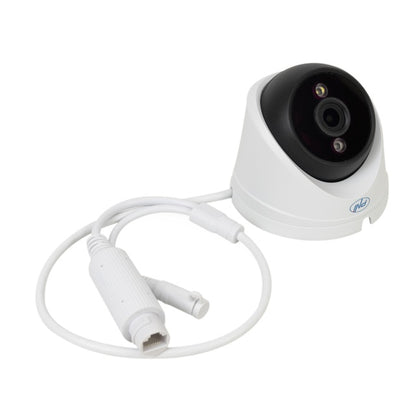 Camera supraveghere video PNI IP808J, POE, 8MP, black light, lentila 2.8mm, pentru exterior, alb