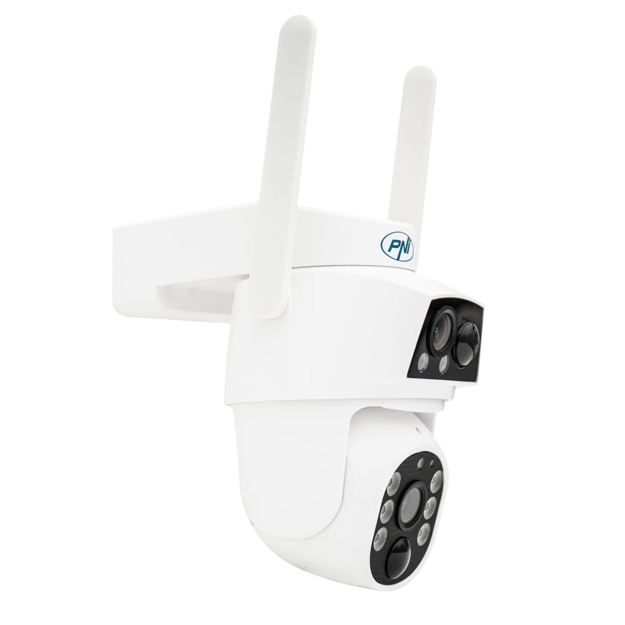Camera supraveghere video PNI IP894 GSM 4G PTZ, dual lens 2MP + 2MP, panou solar 5.5W, acumulator bloc 8000mAh