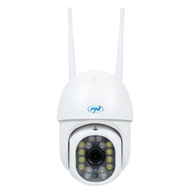 Camera supraveghere video wireless PNI IP440 WiFi PTZ, 4MP, zoom digital, slot micro SD, stand-alone, alarma detectie miscare, urmarire miscare