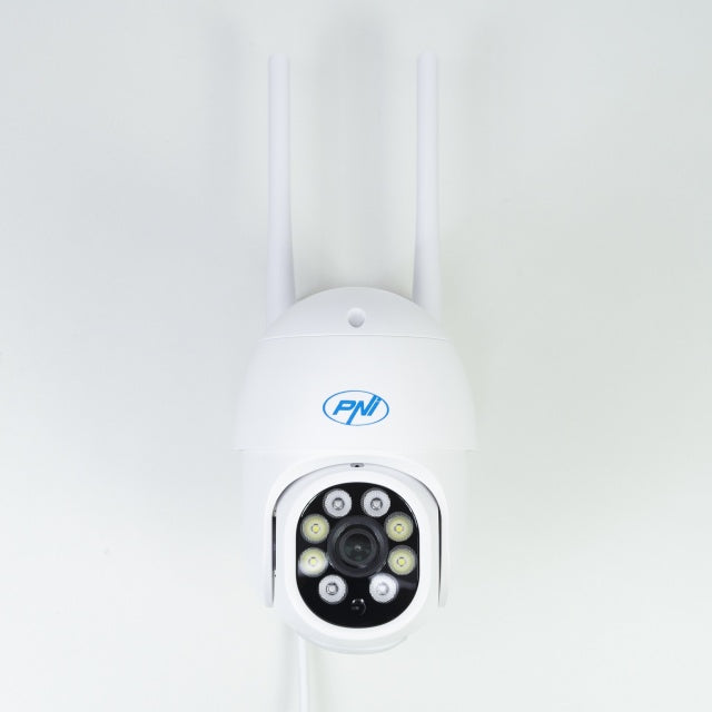 Camera supraveghere video wireless PNI IP840, WiFi, PTZ, 8MP 4K, slot micro SD, stand-alone, functii AI, ONVIF, ICSee app