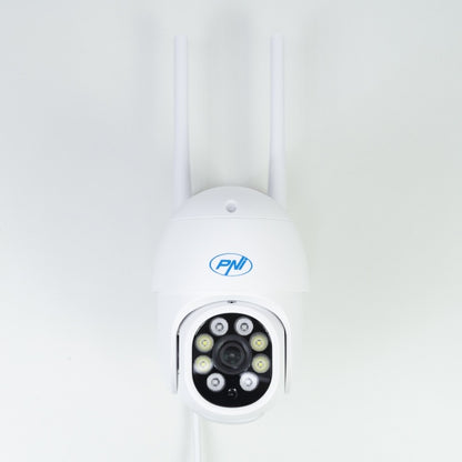 Camera supraveghere video wireless PNI IP840, WiFi, PTZ, 8MP 4K, slot micro SD, stand-alone, functii AI, ONVIF, ICSee app