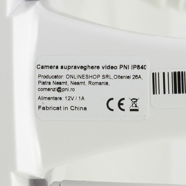 Camera supraveghere video wireless PNI IP840, WiFi, PTZ, 8MP 4K, slot micro SD, stand-alone, functii AI, ONVIF, ICSee app