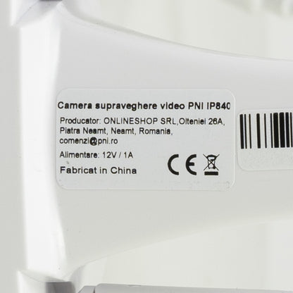 Camera supraveghere video wireless PNI IP840, WiFi, PTZ, 8MP 4K, slot micro SD, stand-alone, functii AI, ONVIF, ICSee app