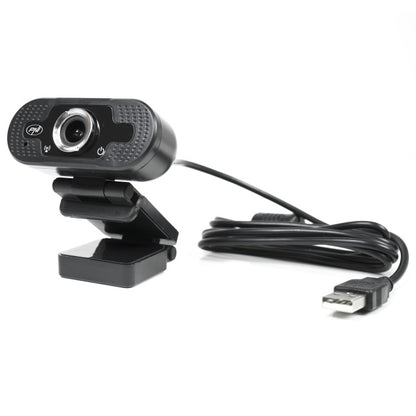 Camera Web PNI CW2860 Full HD 4MP, USB, Clip-on, Microfon incorporat, Conectare PC/Laptop, @30fps, Corectie automata de culoare