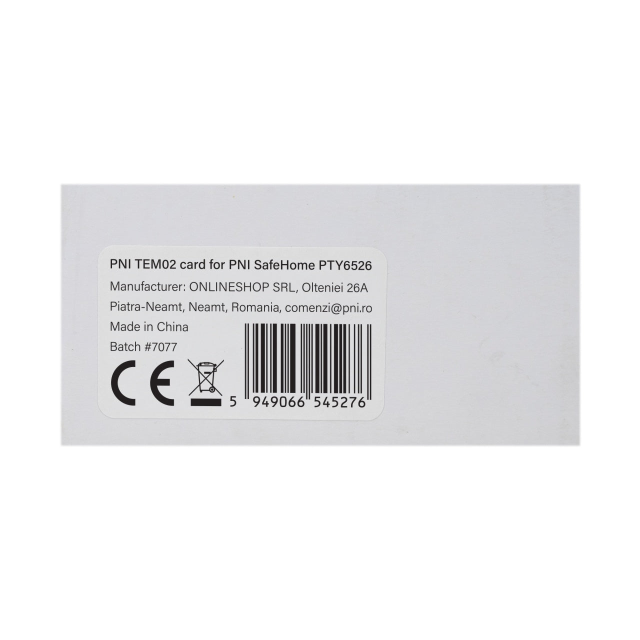 Card de proximitate PNI TEM02 pentru yale PNI SafeHome PTY6526