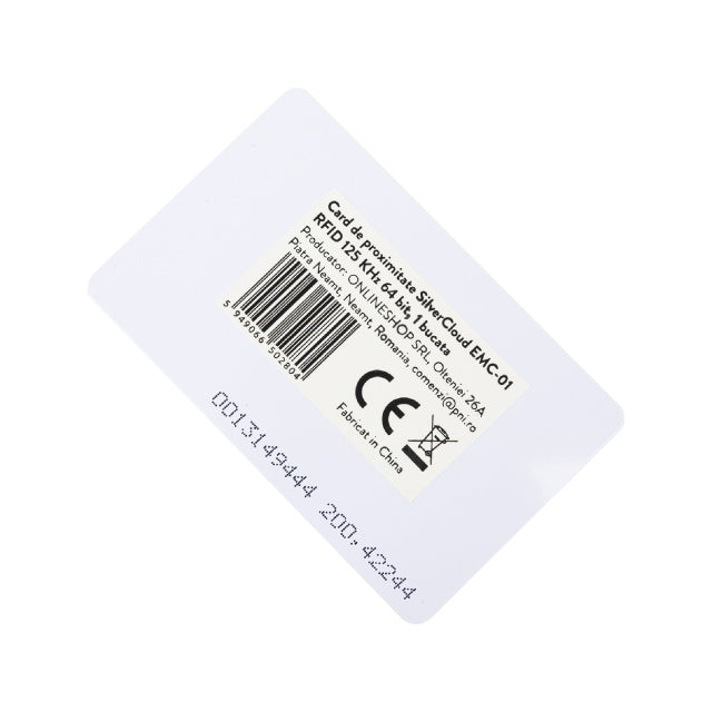 Card de proximitate SilverCloud EMC-01 RFID 125 KHz 64 bit, 1 buc