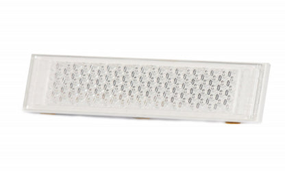 Catadioptru reflectorizant dreptunghiular alb 126x34 mm
