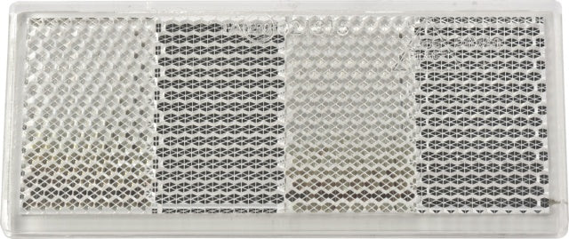 Catadioptru reflectorizant dreptunghiular alb DOBPLAST