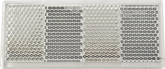 Catadioptru reflectorizant dreptunghiular alb DOBPLAST