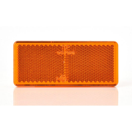 Catadioptru reflectorizant dreptunghiular portocaliu 96x42 mm