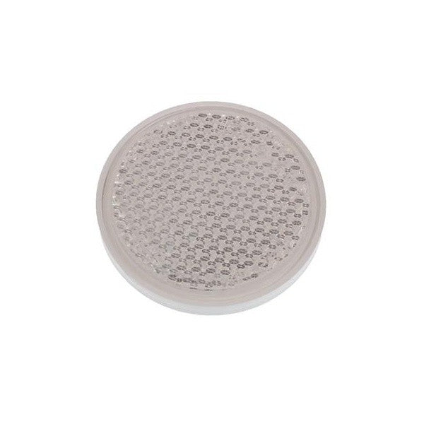 Catadioptru reflectorizant rotund alb cu surub