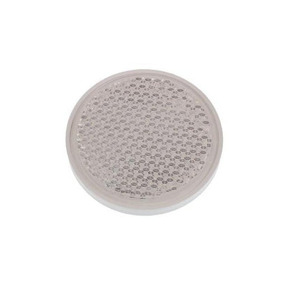 Catadioptru reflectorizant rotund alb cu surub