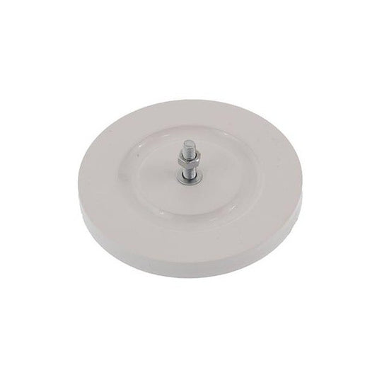 Catadioptru reflectorizant rotund alb cu surub