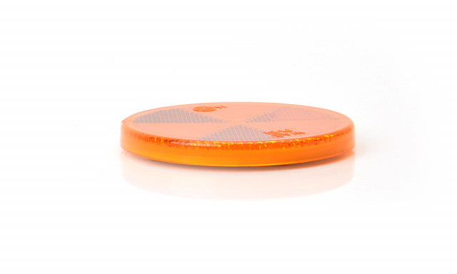 Catadioptru reflectorizant rotund portocaliu fi 61 mm