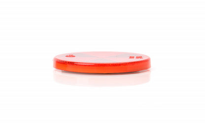 Catadioptru reflectorizant rotund rosu fi 61 mm