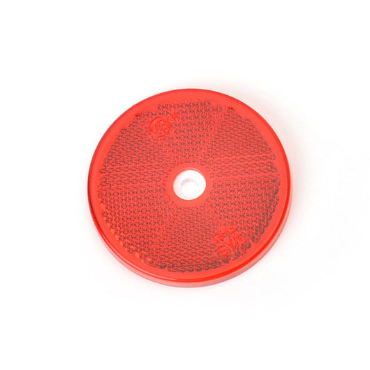Catadioptru reflectorizant rotund rosu Ø 60 mm