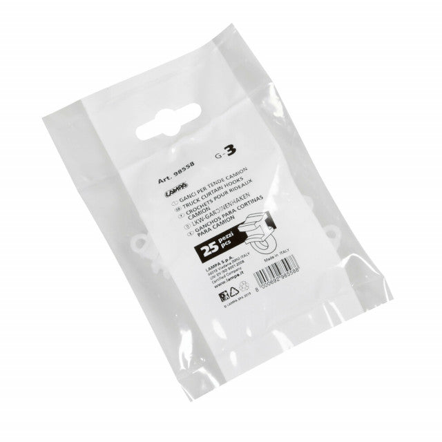 Clema pentru sina perdea - set 25 bucati - G - 3