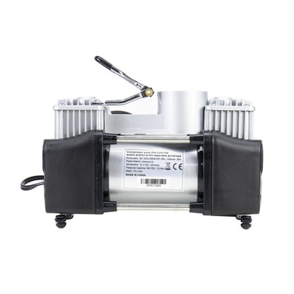 Compresor auto PNI CPA700 dublu piston si kit reparatie anvelope, 12V, 25A