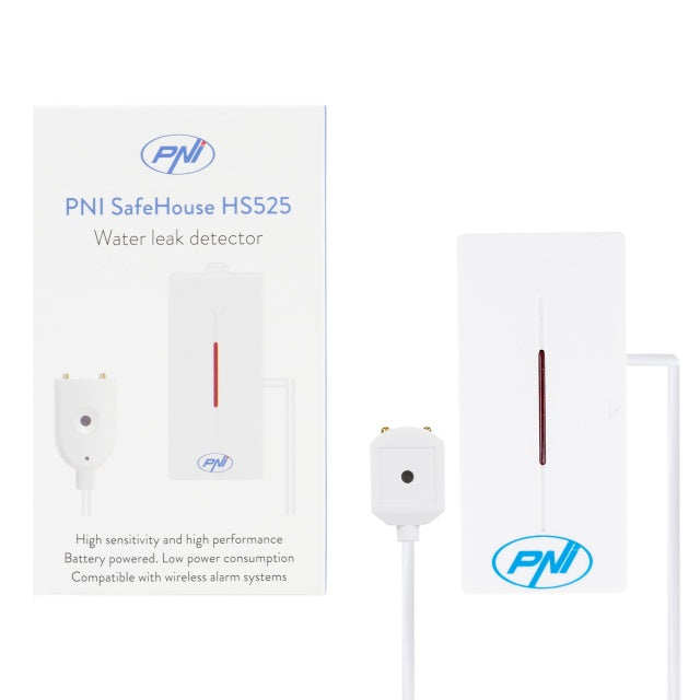Detector inundatie PNI SafeHouse HS525 wireless pentru sistem de alarma la efractie